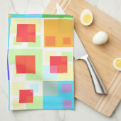 Abstract kleurrijk modern design theedoek (Quarter Fold)