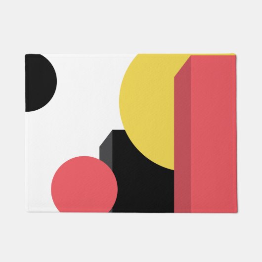 Abstract, kleurrijk, modern, eenvoudig, levendig d deurmat (Voorkant)