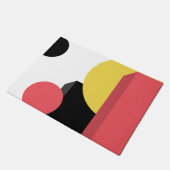 Abstract, kleurrijk, modern, eenvoudig, levendig d deurmat (Schuin)
