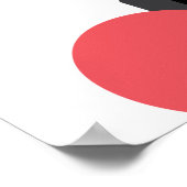 Abstract, kleurrijk, modern, eenvoudig, levendig d poster (Hoek)