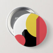 Abstract, kleurrijk, modern, eenvoudig, levendig d ronde button 7,6 cm (Voorkant /achterkant)