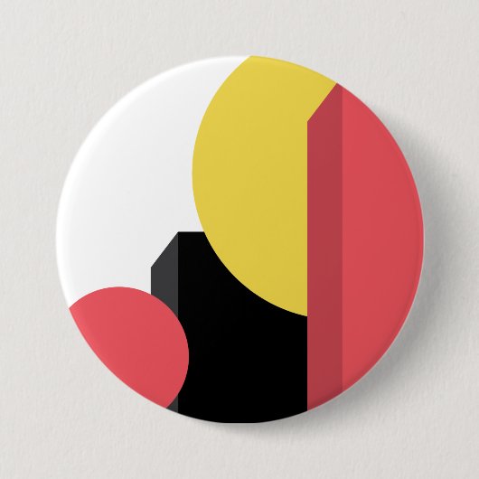 Abstract, kleurrijk, modern, eenvoudig, levendig d ronde button 7,6 cm (Voorkant)
