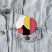 Abstract, kleurrijk, modern, eenvoudig, levendig d ronde button 7,6 cm (In situ)