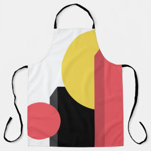Abstract, kleurrijk, modern, eenvoudig, levendig d schort