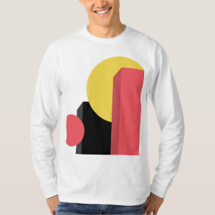 Abstract, kleurrijk, modern, eenvoudig, levendig d t-shirt