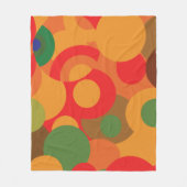 Abstract kleurrijk modern geometrisch patroon fleece deken (Voorkant)