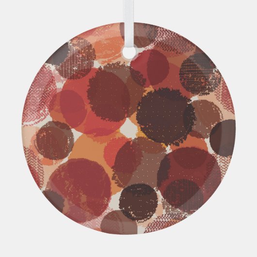 Abstract Kleurrijk Naadloos Patronen Collectie Glas Ornament (Voorkant)