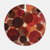 Abstract Kleurrijk Naadloos Patronen Collectie Glas Ornament (Achterkant)