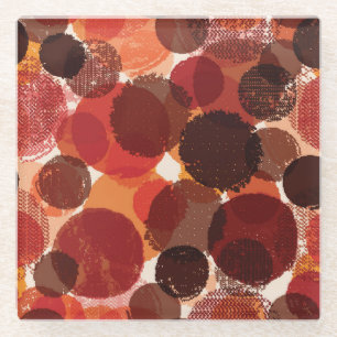 Abstract Kleurrijk Naadloos Patronen Collectie Glazen Onderzetter