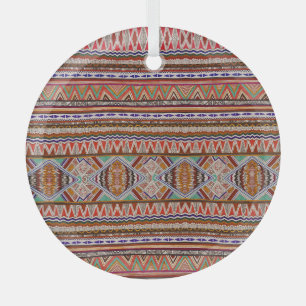 Abstract kleurrijk: naadloze patroonachtergrond. glas ornament