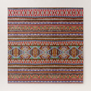 Abstract kleurrijk: naadloze patroonachtergrond. legpuzzel