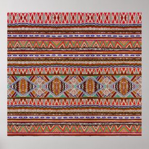 Abstract kleurrijk: naadloze patroonachtergrond. poster