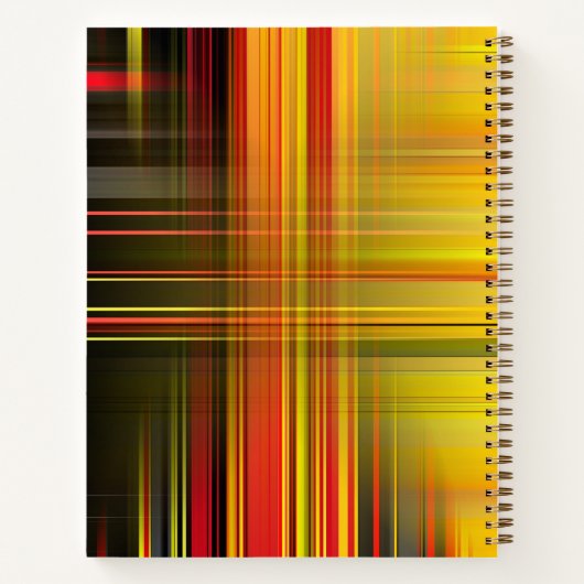 Abstract kleurrijk Notitieboek (Achterkant)