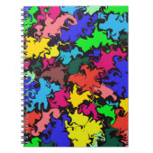 Abstract kleurrijk Notitieboek (Voorkant)