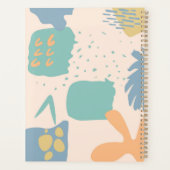 Abstract kleurrijk ontwerp met vrouwengezicht planner (Achterkant)