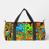 Abstract kleurrijk ontwerp plunjezak (Voorkant)