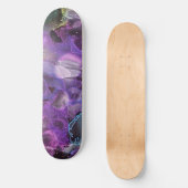 Abstract kleurrijk Paars, roze, alcoholinkt Art Persoonlijk Skateboard (Voorkant)