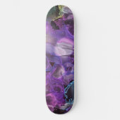 Abstract kleurrijk Paars, roze, alcoholinkt Art Persoonlijk Skateboard (Voorkant)