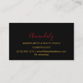 Abstract kleurrijk palet Makeup Artiest Rainbow Visitekaartje (Achterkant)