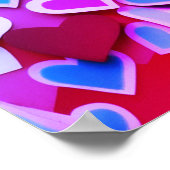 Abstract kleurrijk papier hoort poster (Hoek)