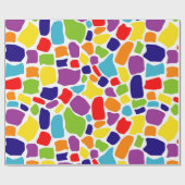 Abstract kleurrijk patroon cadeaupapier (Vlak)