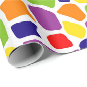 Abstract kleurrijk patroon cadeaupapier (Rol Hoek)