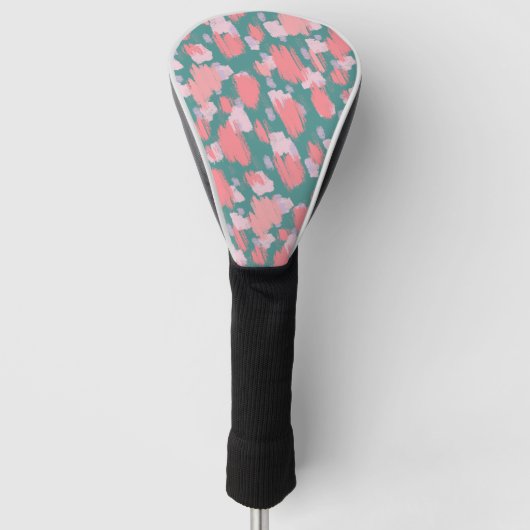 Abstract kleurrijk patroon golfheadcover (Voorkant)