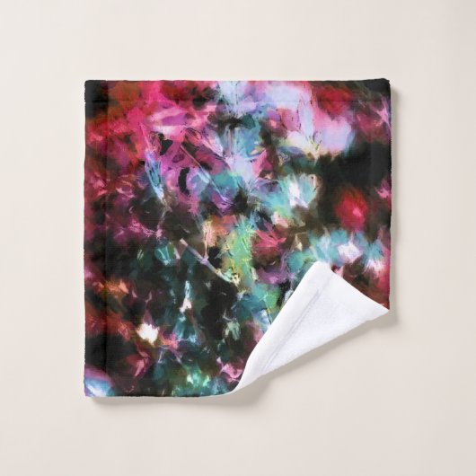 Abstract, kleurrijk patroon, helder, elegant bad handdoek (Wasdoekje)