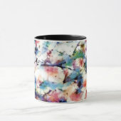 Abstract, kleurrijk patroon, helder, elegant mok (Midden)