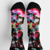 Abstract, kleurrijk patroon, helder, elegant sokken (Top)
