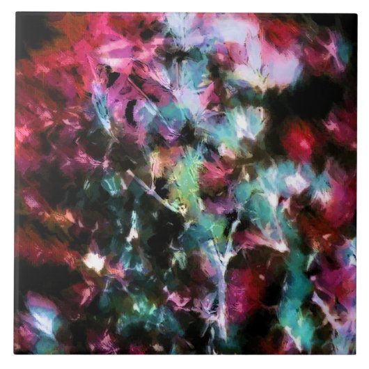 Abstract, kleurrijk patroon, helder, elegant tegeltje (Voorkant)