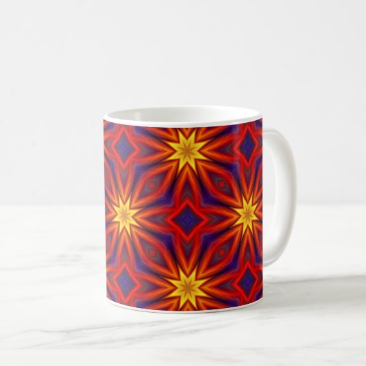 Abstract Kleurrijk Patroon Koffiemok (Voorkant rechts)