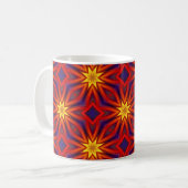 Abstract Kleurrijk Patroon Koffiemok (Voorkant links)