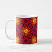 Abstract Kleurrijk Patroon Koffiemok (Links)