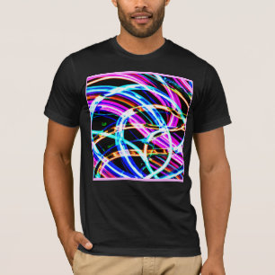 Abstract Kleurrijk Patroon Neon Ontwerp T-shirt
