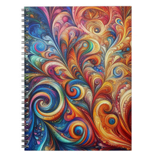 Abstract Kleurrijk Patroon Notitieboek