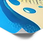 Abstract kleurrijk patroon poster (Hoek)