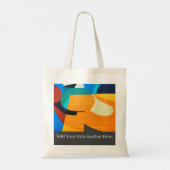 Abstract kleurrijk patroon tote bag (Achterkant)