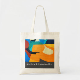 Abstract kleurrijk patroon tote bag