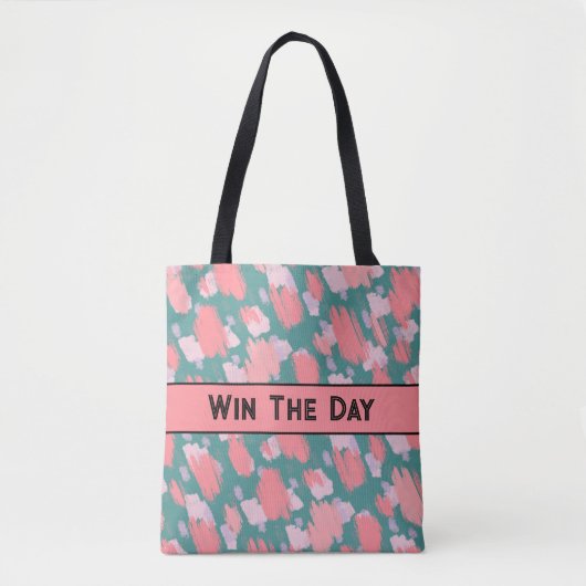 Abstract kleurrijk patroon tote bag (Voorkant)