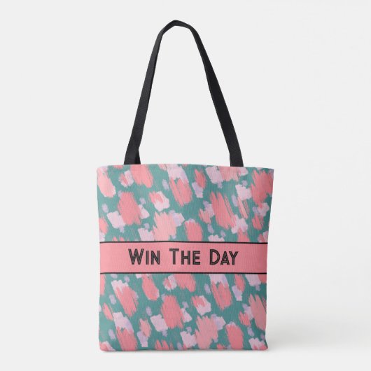 Abstract kleurrijk patroon tote bag (Achterkant)