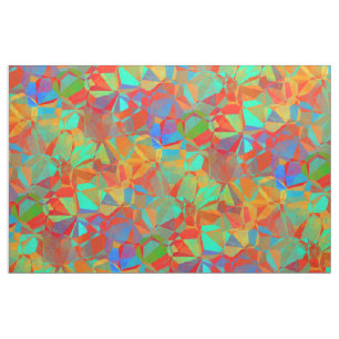 Abstract kleurrijk patroon van geometrische mozaï stof