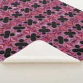 Abstract kleurrijk percentage schoolpatroon sherpa deken (3/4)