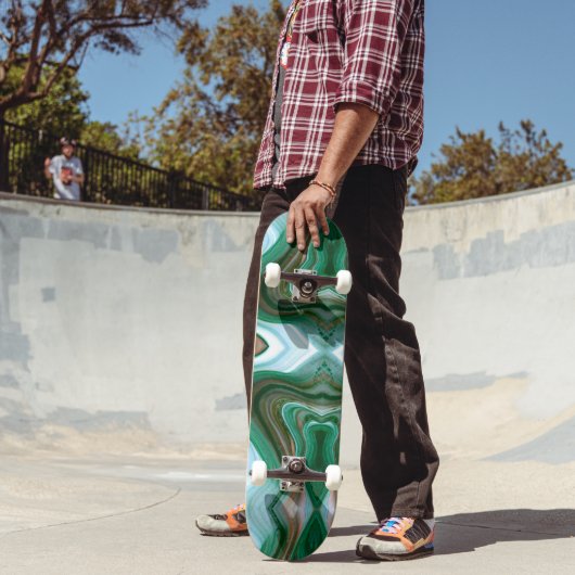 Abstract kleurrijk persoonlijk skateboard (Buiten 2)