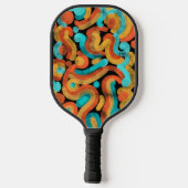 Abstract kleurrijk pickleballracket pickleball paddle (Achterkant)