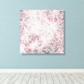 Abstract Kleurrijk Programmeerbloemmotief Canvas Afdruk (Insitu (Houten vloer))