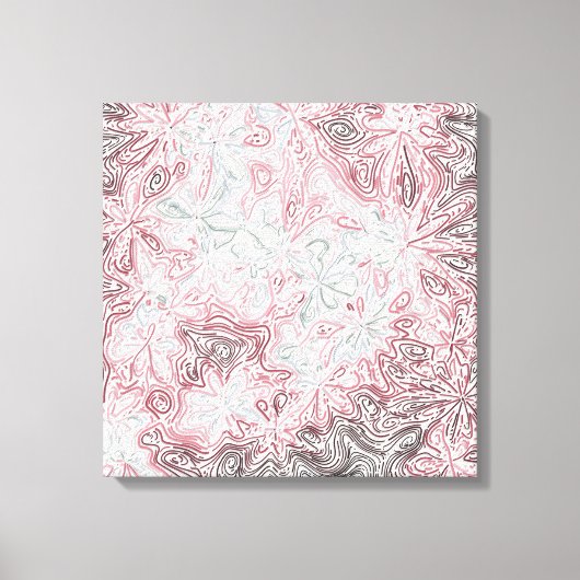 Abstract Kleurrijk Programmeerbloemmotief Canvas Afdruk (Voorkant)