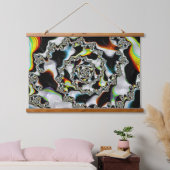 Abstract kleurrijk Psychedelic Spiral Fractal Hangend Wandkleed (Slaapkamer)