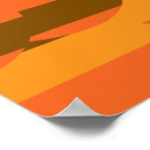 abstract kleurrijk retro cirkelpatroon poster (Hoek)