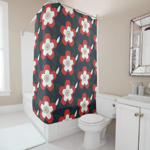 Abstract Kleurrijk Retro Floral Japans Mandala Douchegordijn
